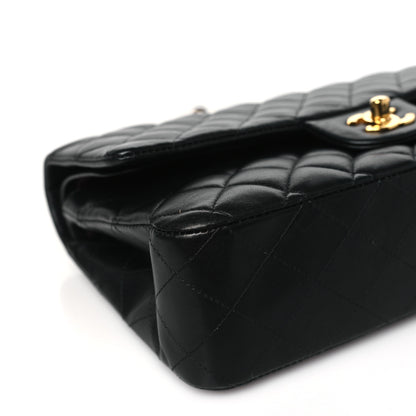 Chanel Lambskin Quilted Medium Double Flap Black 9 of 10