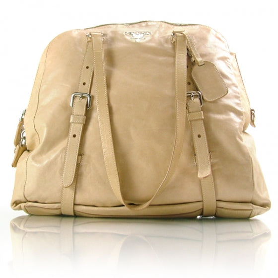 Leather New Look Tote Beige