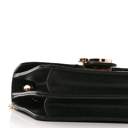 Gucci Dollar Calfskin Small Interlocking G Shoulder Bag Black 9 of 10