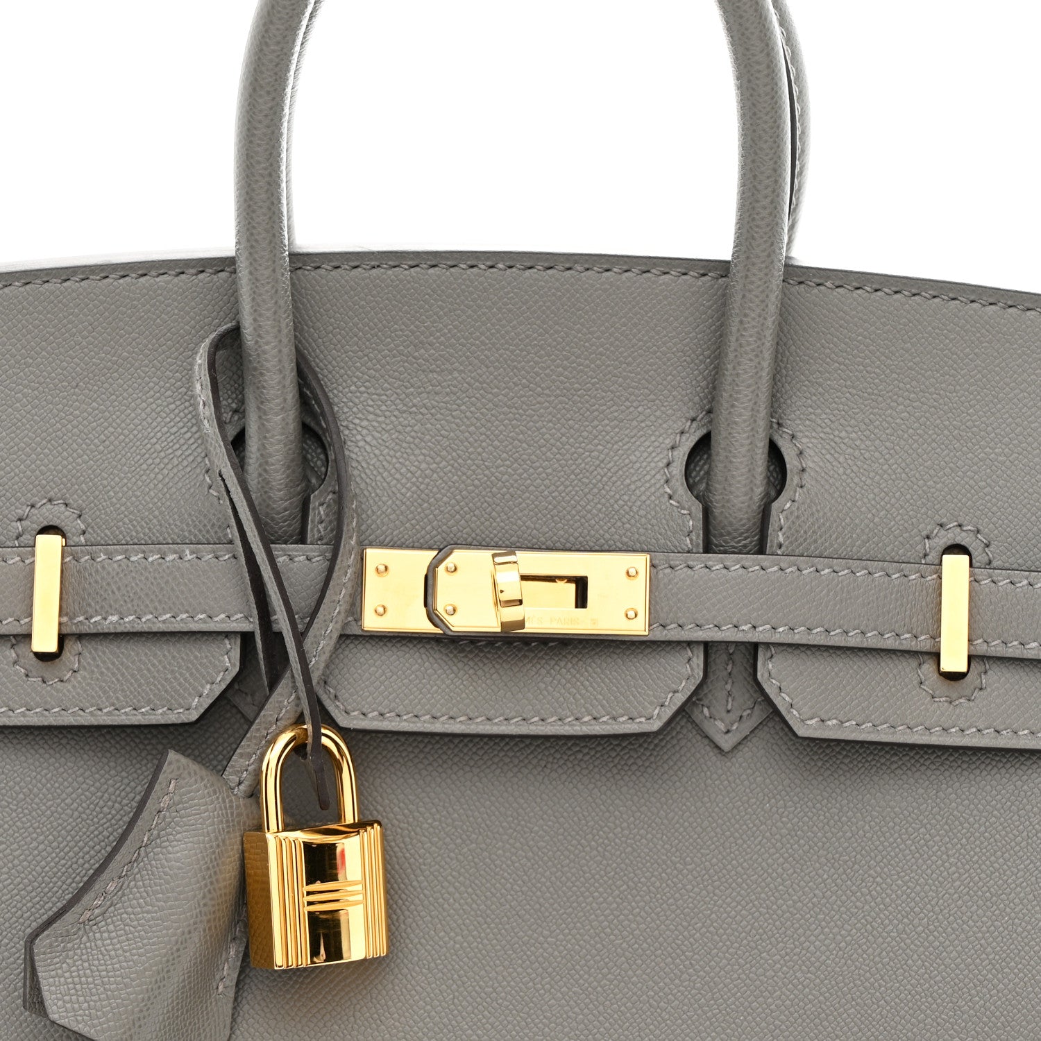 Hermes Madame Calfskin Birkin Sellier 25 Gris Meyer 8 of 11