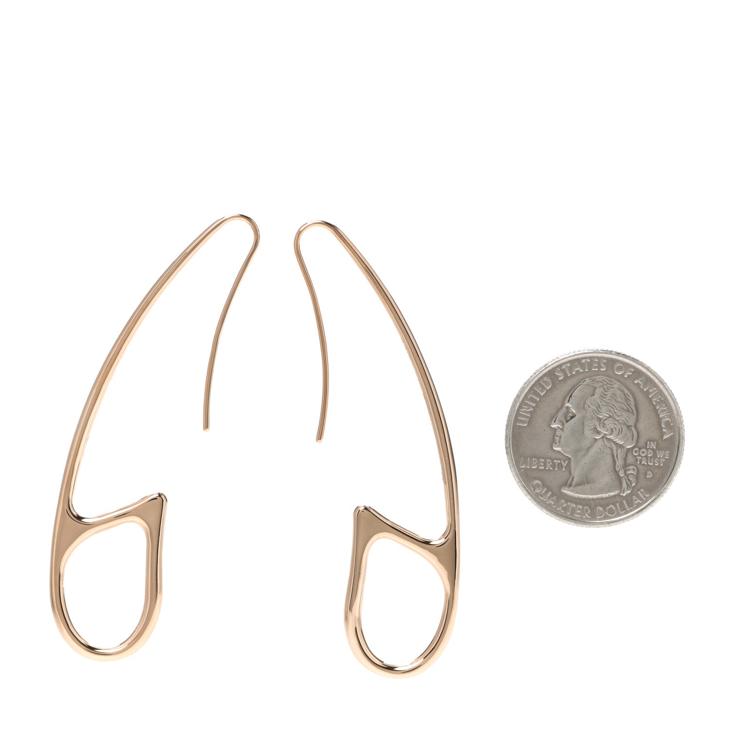 Hermes 18K Rose Gold Chaine D'Ancre Punk Earrings 2 of 4