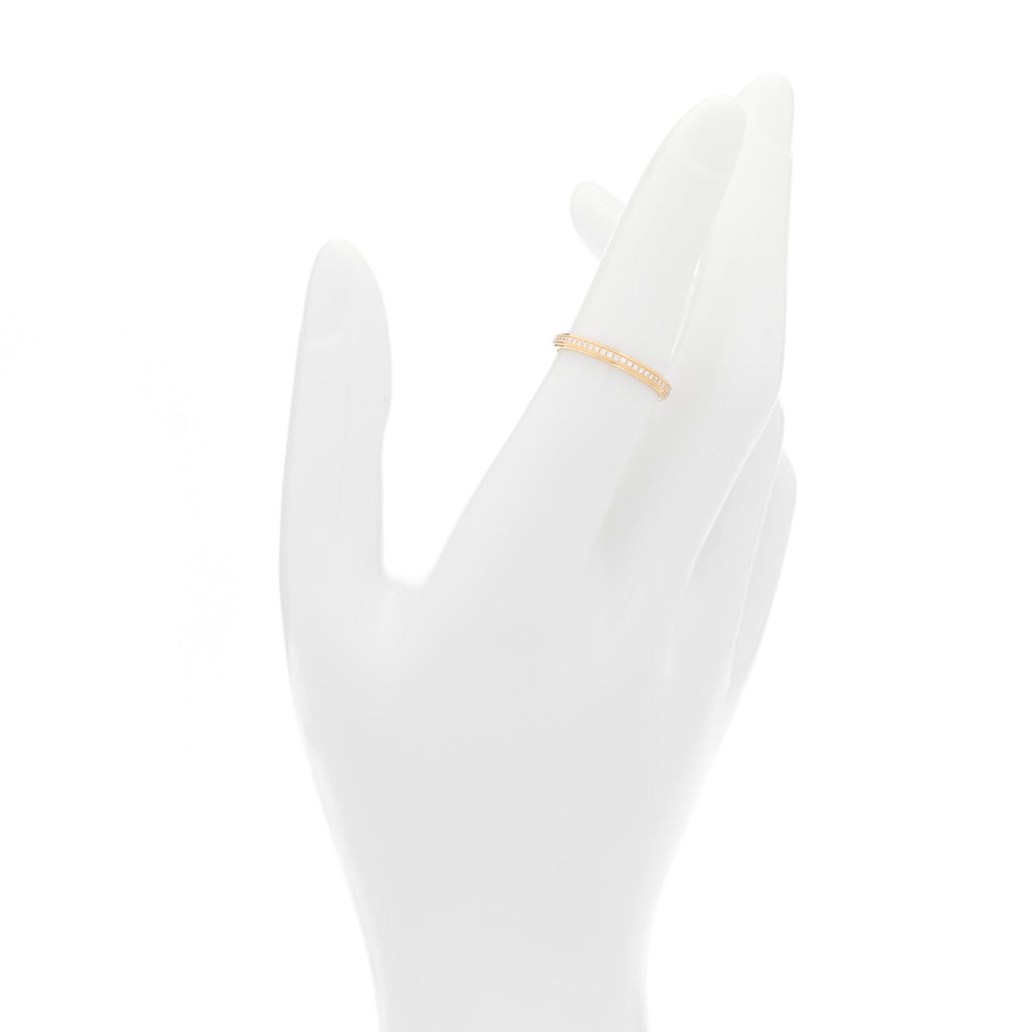 18K Pink Gold Diamond 2.3mm D'Amour Wedding Band Ring 52 6