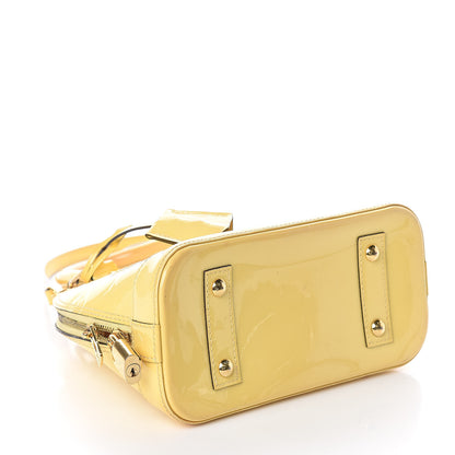 Louis Vuitton Vernis Alma BB Citrine 4 of 12