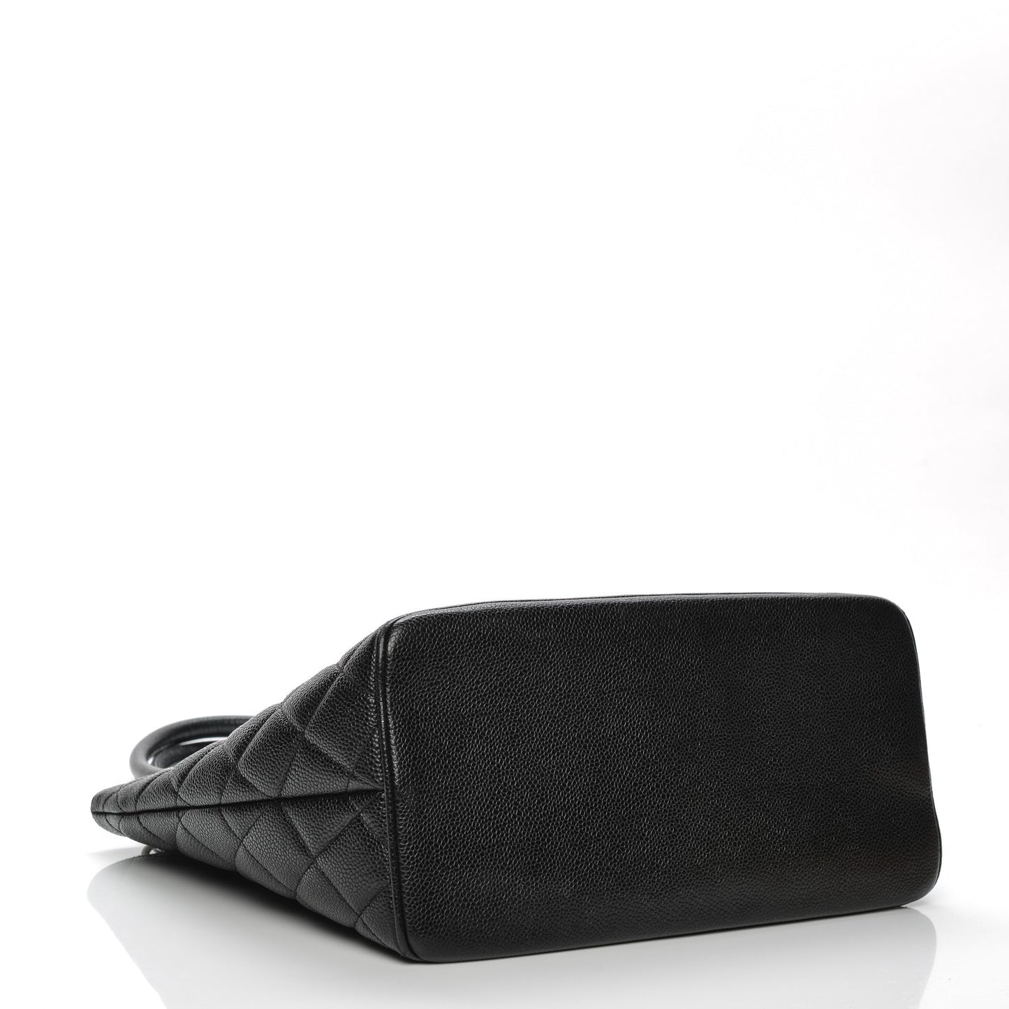 Caviar Quilted Medallion Tote Black