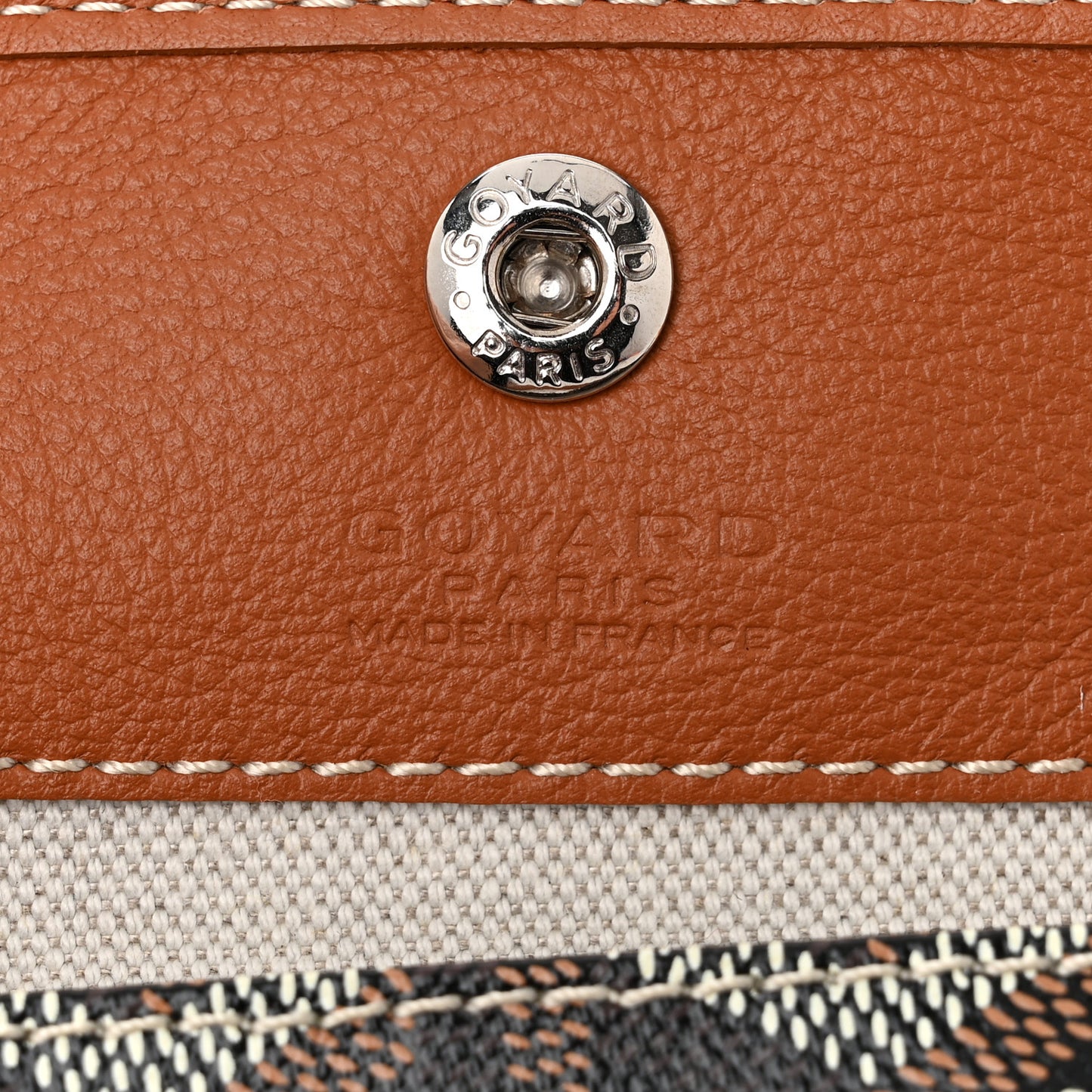 Goyardine Reversible Mini Anjou Black Gold