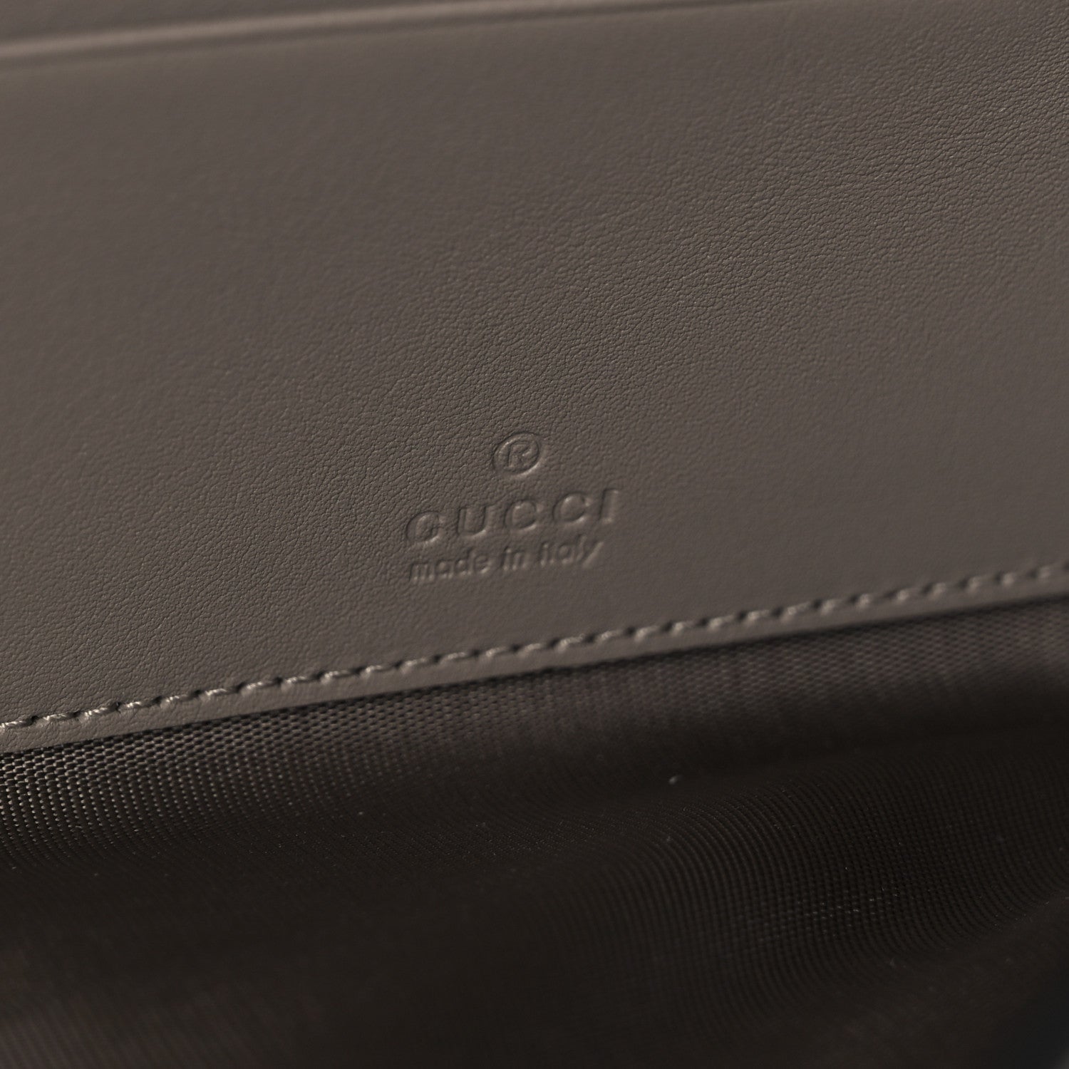 Gucci Calfskin Gucci 73 Clutch Dove Grey 8 of 11