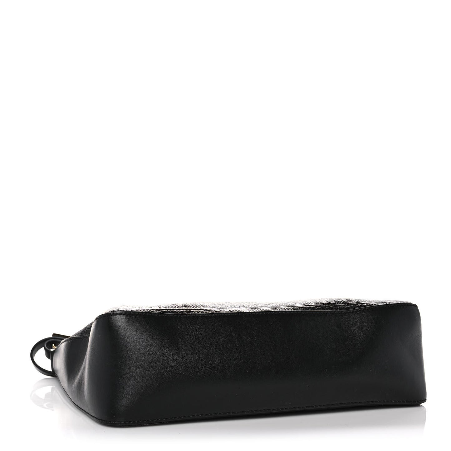 Coated Canvas Logo 4G Embossed Small Moon Cut Out Shoulder Bag Black