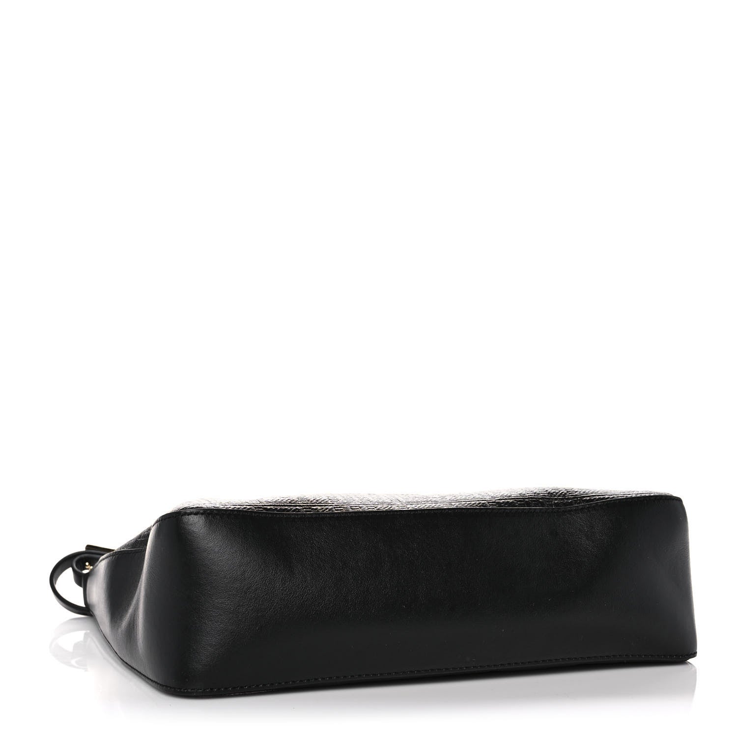 Givenchy Coated Canvas Logo 4G Embossed Small Moon Cut Out Shoulder Bag Black 4 of 10