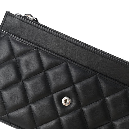 Chanel Lambskin Quilted Wallet On Chain WOC Black 5 of 5