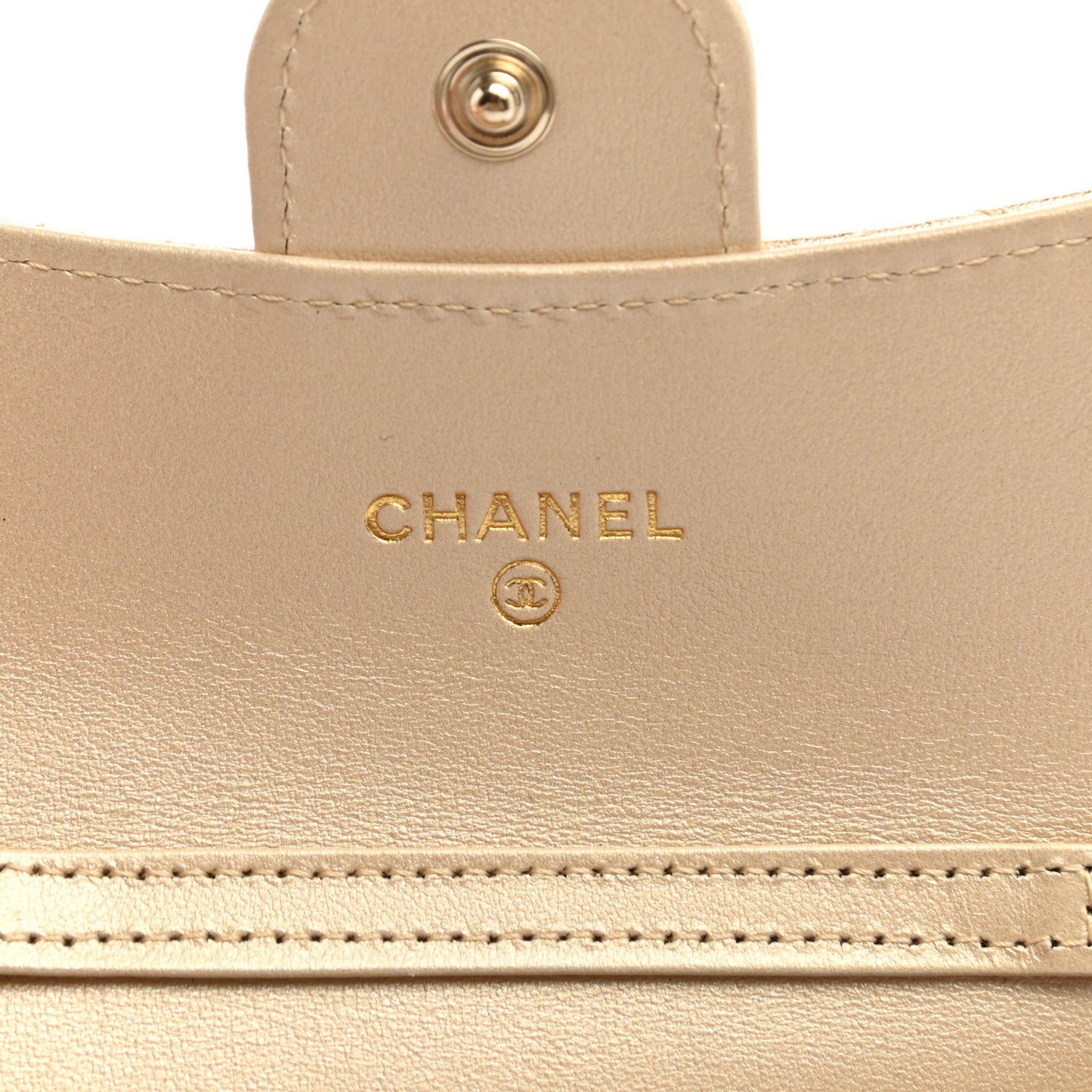 Metallic Lambskin Quilted Flap Chain Waist Bag Gold