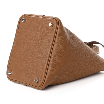Hermes Taurillon Clemence Picotin Lock 18 PM Gold 7 of 11