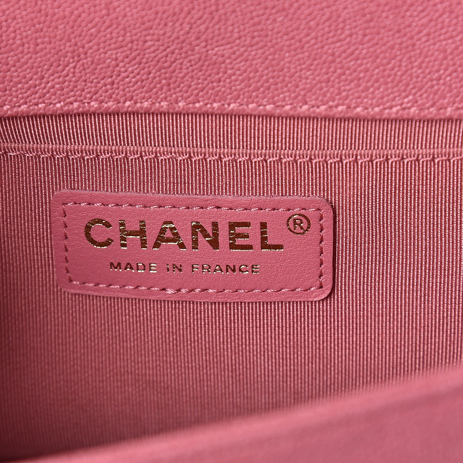 Chanel Caviar Chevron Quilted Medium Boy Flap Pink 5 of 9