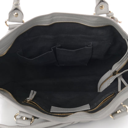 Balenciaga Chevre Gold Metallic Edge Hardware City Gris Perle 5 of 11