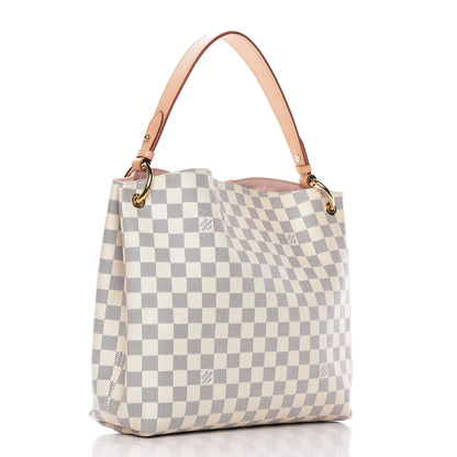 Louis Vuitton Damier Azur Graceful PM Rose Ballerine 3 of 9