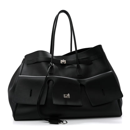 Balenciaga Smooth Calfskin XL Bel Air Carry All Bag Black 1 of 12