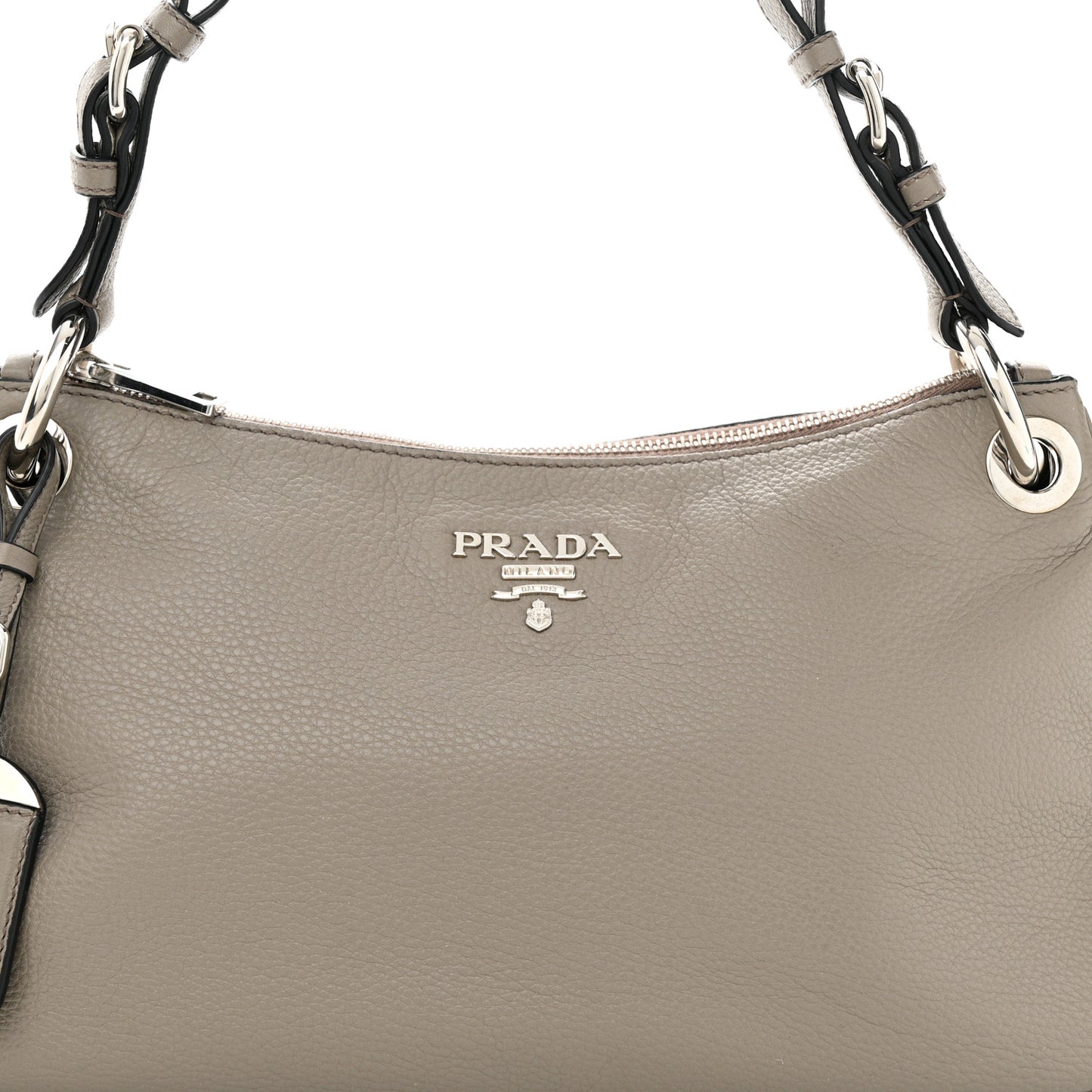 Vitello Phenix Shoulder Bag Argilla