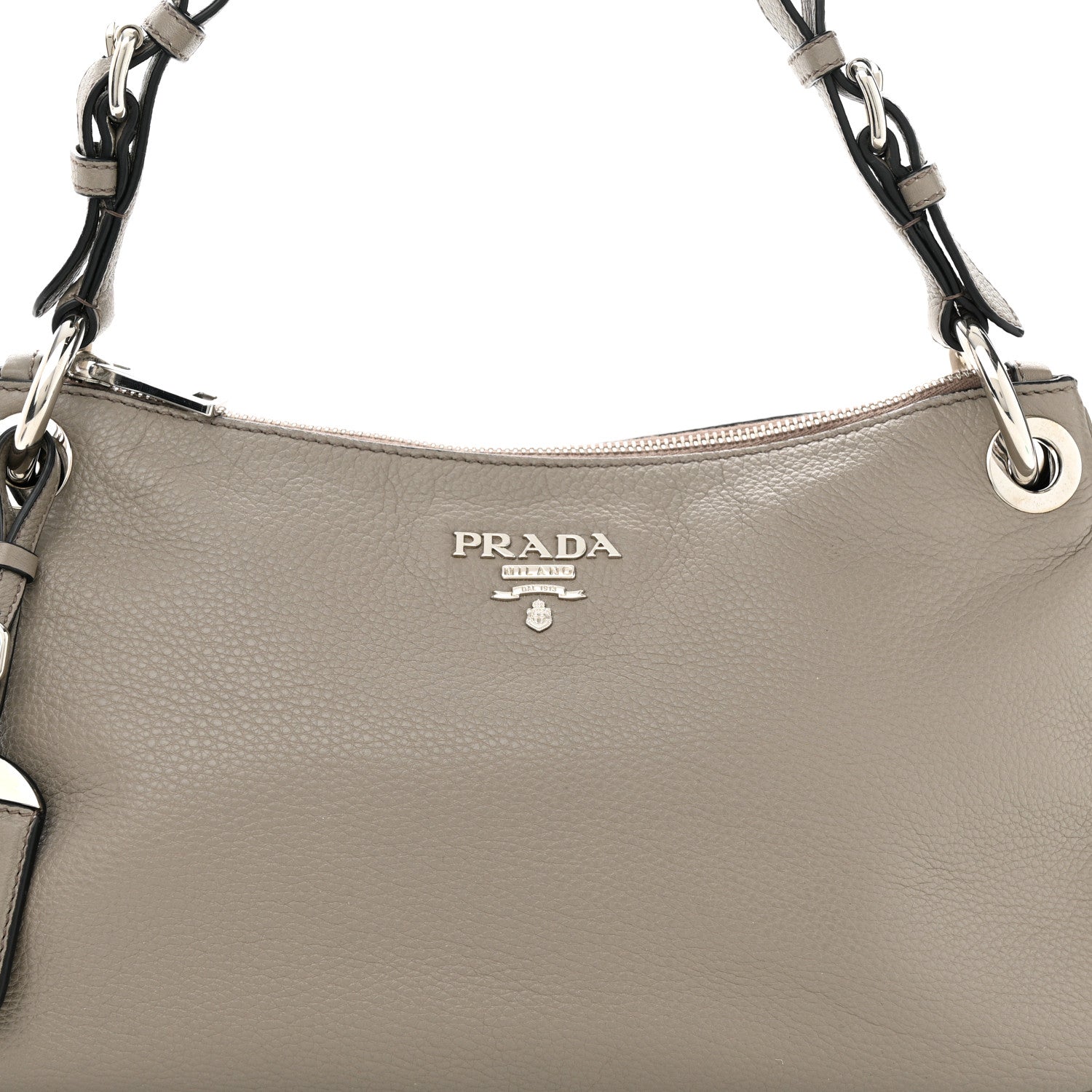 Prada Vitello Phenix Shoulder Bag Argilla 7 of 13