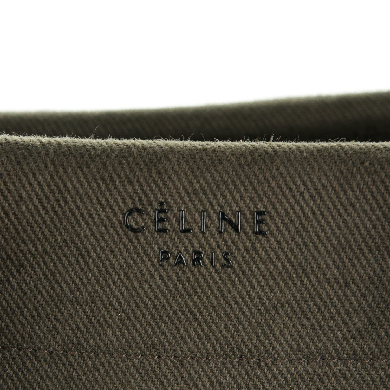 Celine Cotton Canvas Medium Phantom Luggage Olive 7 of 12