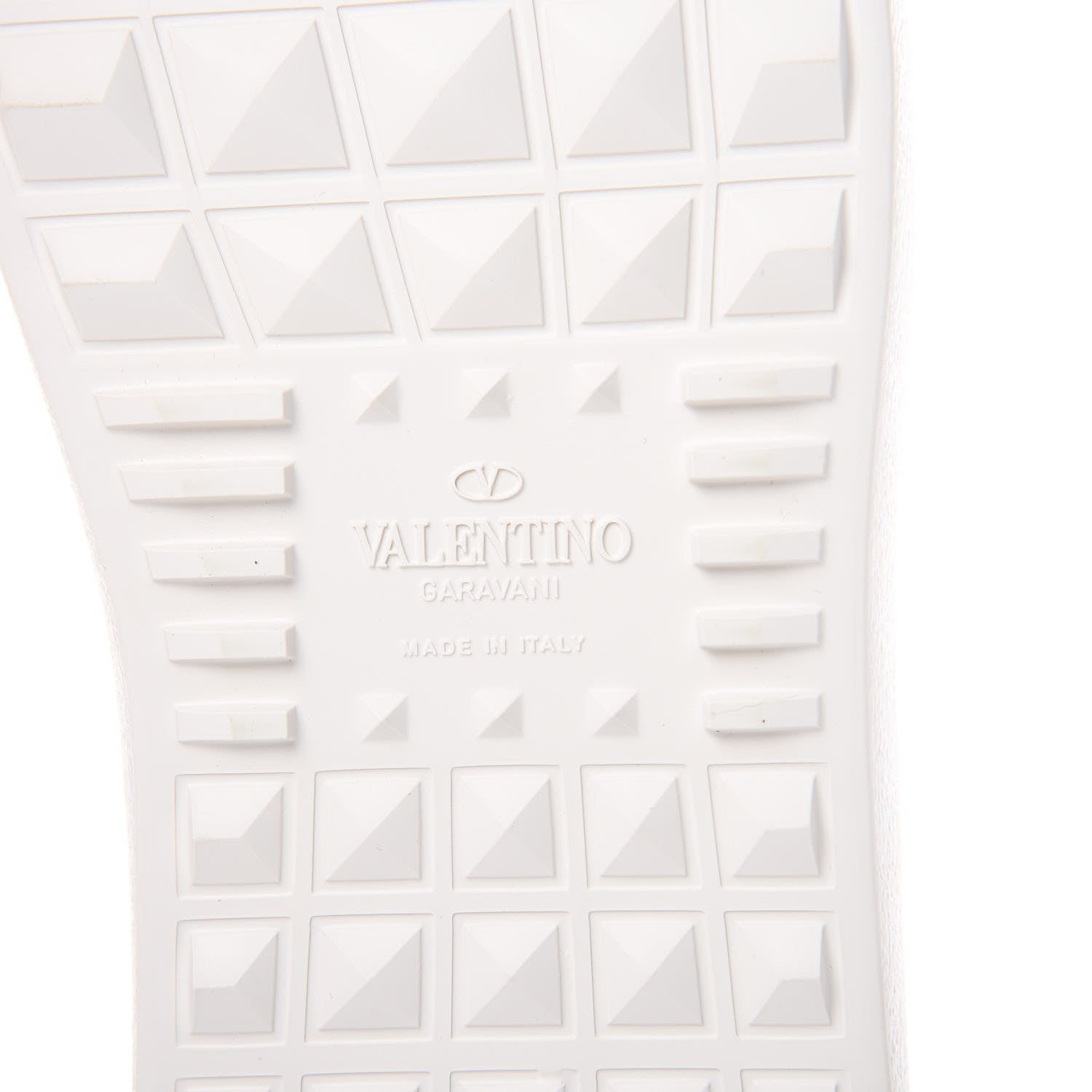 Valentino Garavani Calfskin Rockstud Open Sneakers 40 White Giacinto 7 of 9