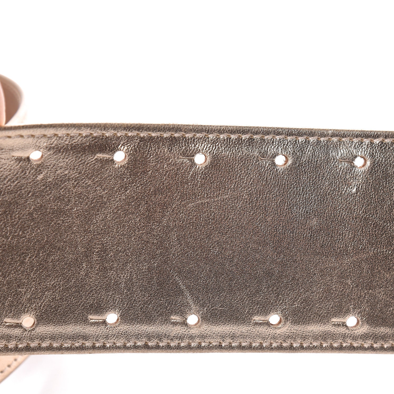 Chanel Metallic Lambskin CC Buckle Wide Belt 70 28 Gold 7 of 10