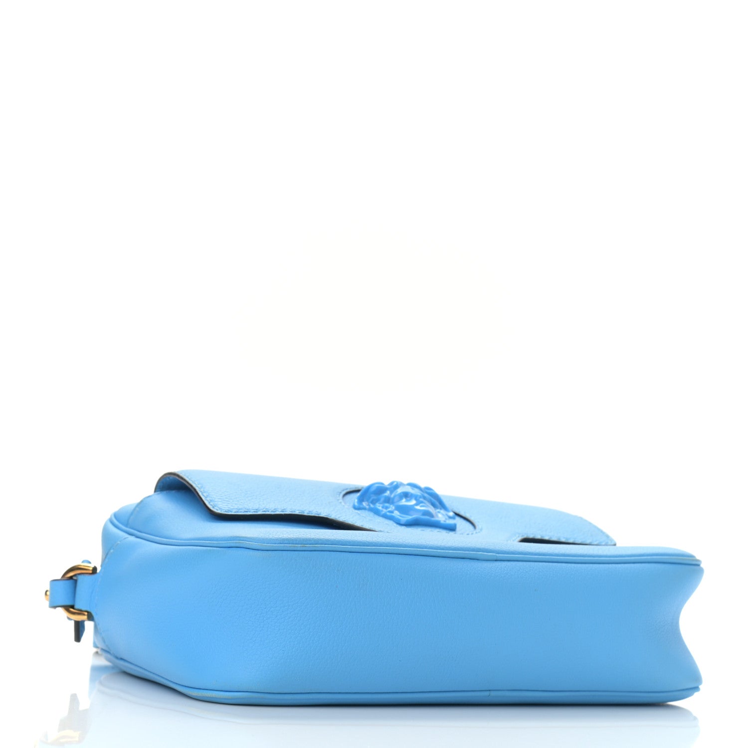 Versace Grained Calfskin Medusa Camera Bag Blue 4 of 12