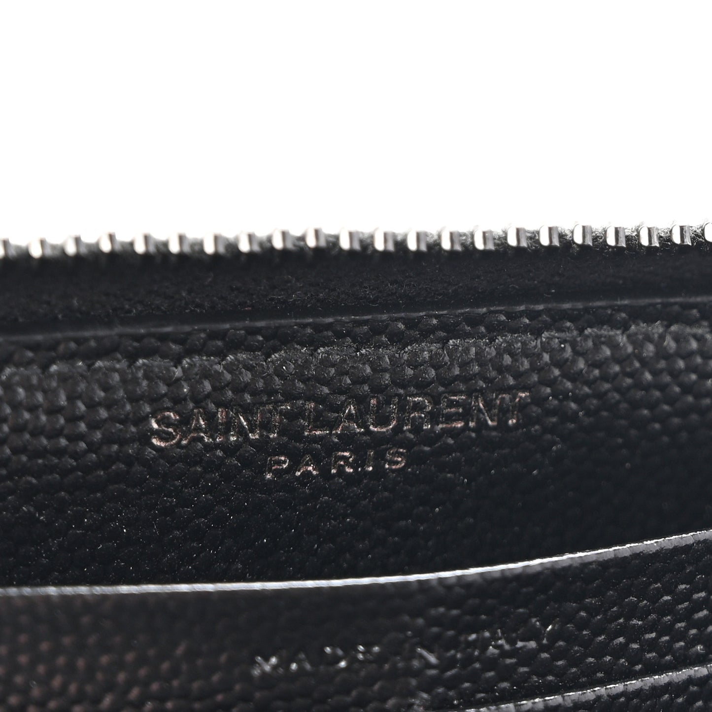 Grain De Poudre Matelasse Chevron Monogram Monochrome Zip Around Wallet Black