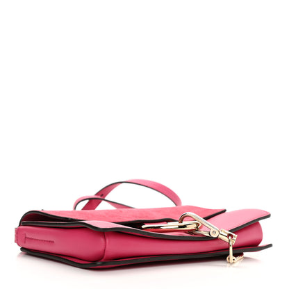 Chloe Suede Calfskin Small Faye Shoulder Bag Fuchsia Rose 4 of 10