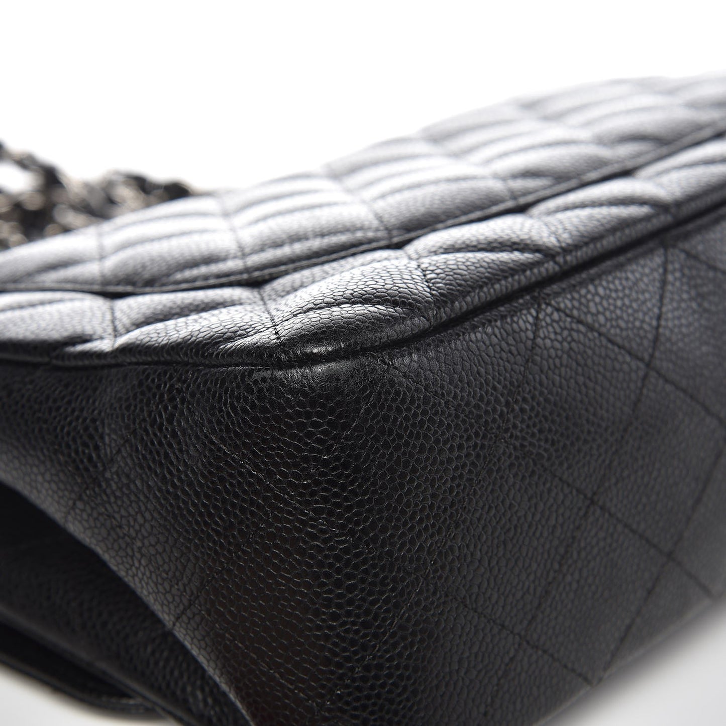 Caviar Quilted Jumbo Single Flap Black