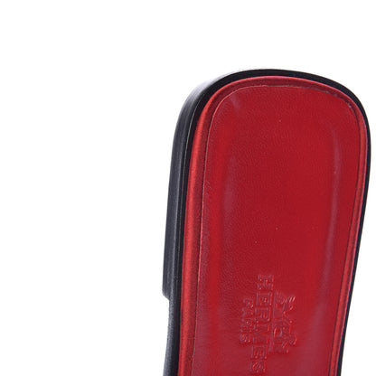 Hermes Satin Oran Sandals 38.5 Red 15 of 18