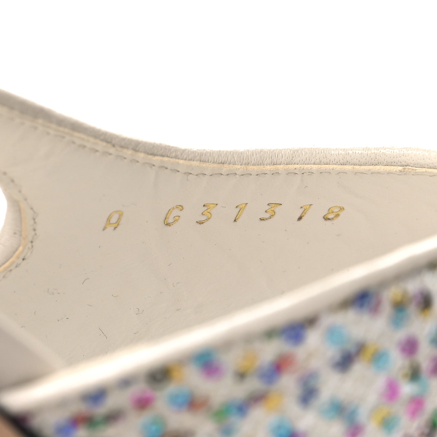 Chanel Tweed Lambskin Sequin Cap Toe CC Slingback Pumps 36.5 White Black Multicolor 6 of 9