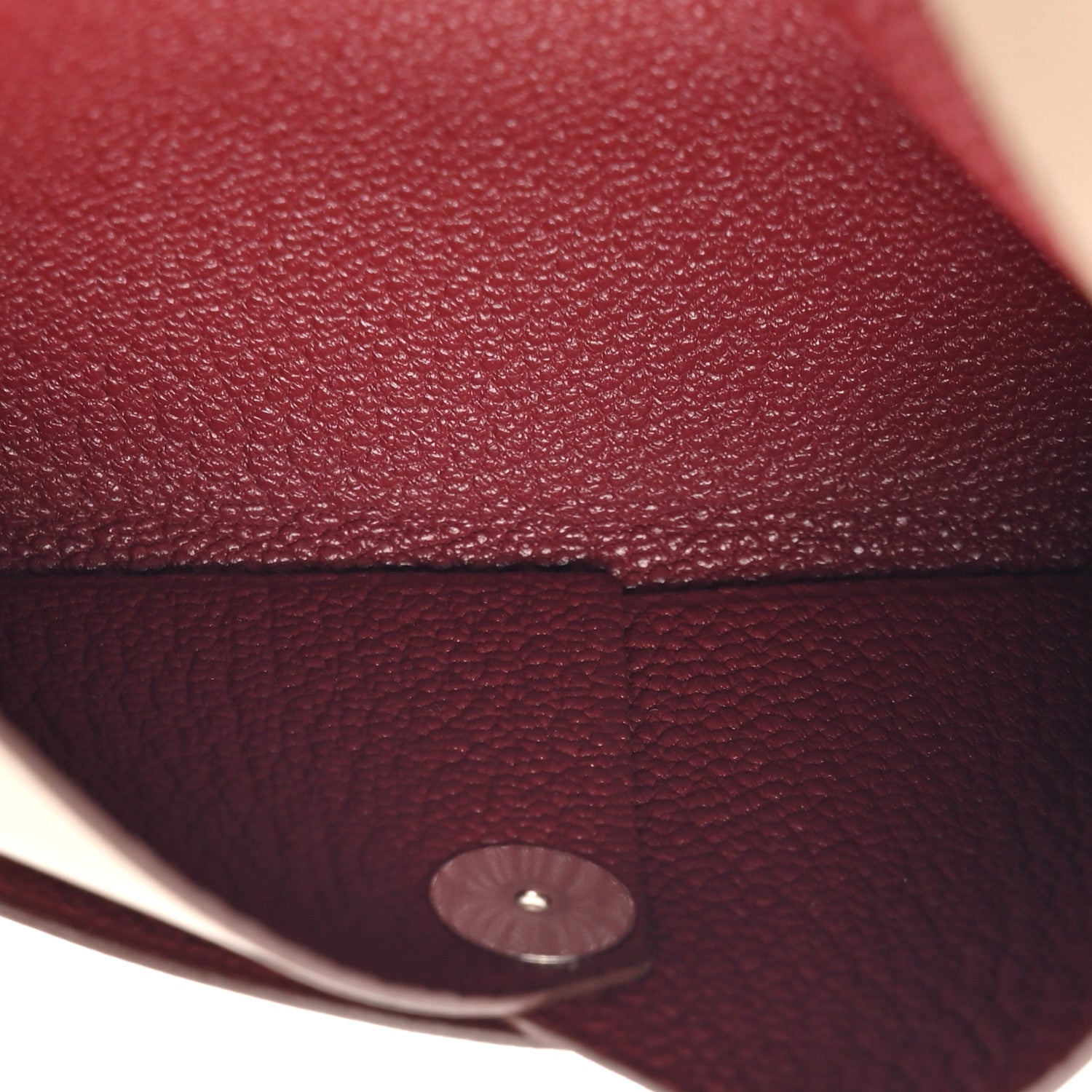 Hermes Swift Verso Calvi Card Case Etoupe Rouge H 6 of 9