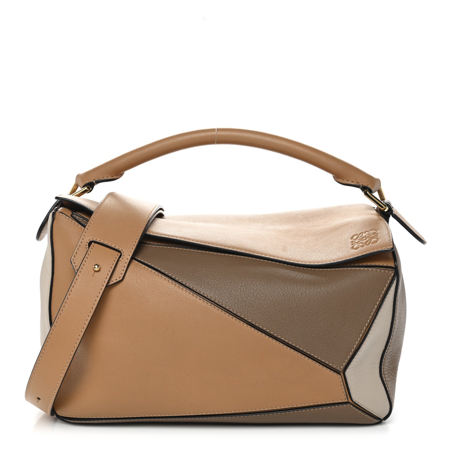 Loewe Calfskin Medium Puzzle Bag Warm Desert Mink 1 of 11