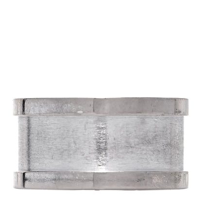 Cartier 18K White Gold 10mm Logo De Cartier Ring 49 4.75 6 of 8