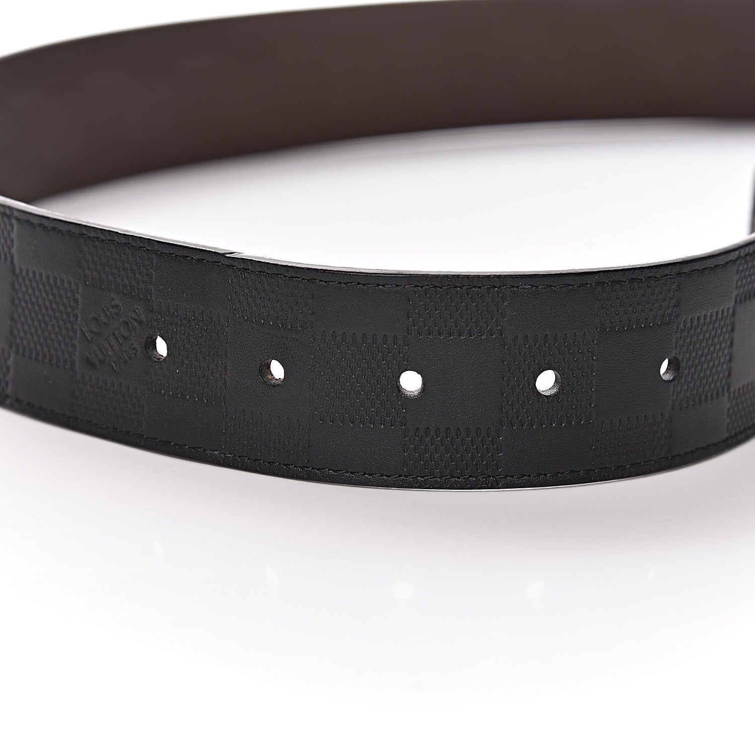 Louis Vuitton Damier Infini Calfskin 40mm Reversible Belt 100 Moka 6 of 10
