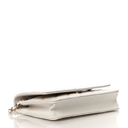 Chanel Caviar Quilted Wallet On Chain WOC White 4 of 12