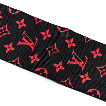 Louis Vuitton Silk Monogram Tribute To Alma BB Bandeau Black 4 of 4