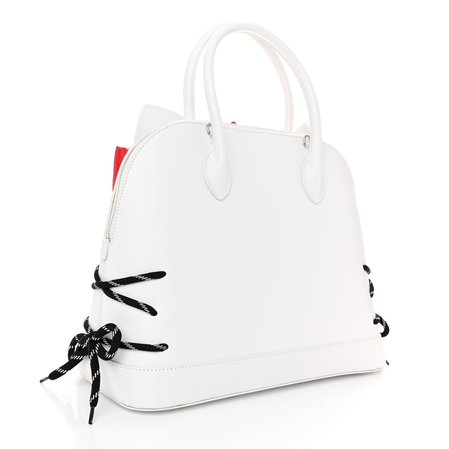 Balenciaga Calfskin Hello Kitty M Ville Top Handle Bag Optic White 3 of 12