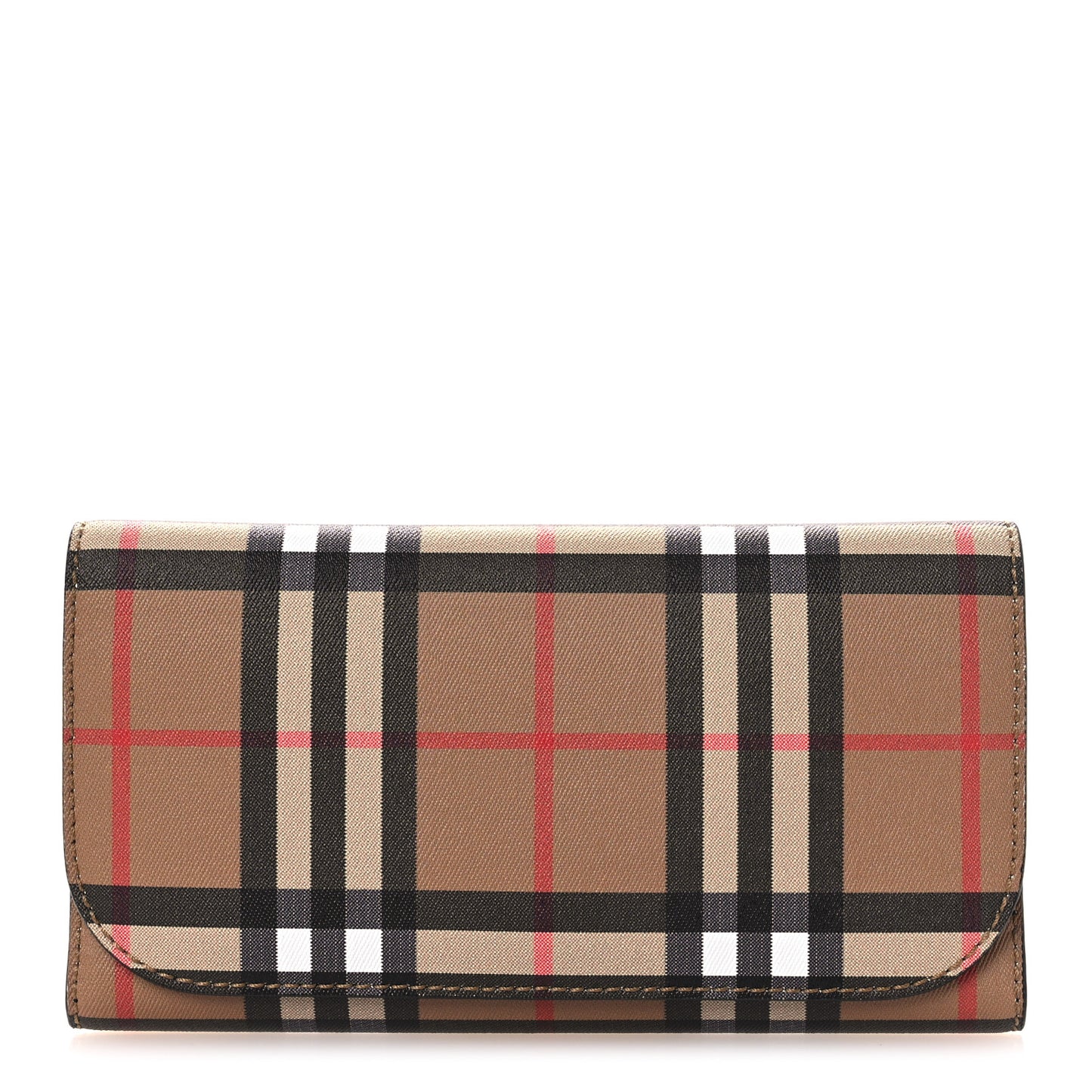 Vintage Check Continental Wallet Black