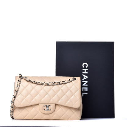 Chanel Caviar Quilted Jumbo Double Flap Beige Clair 10 of 10