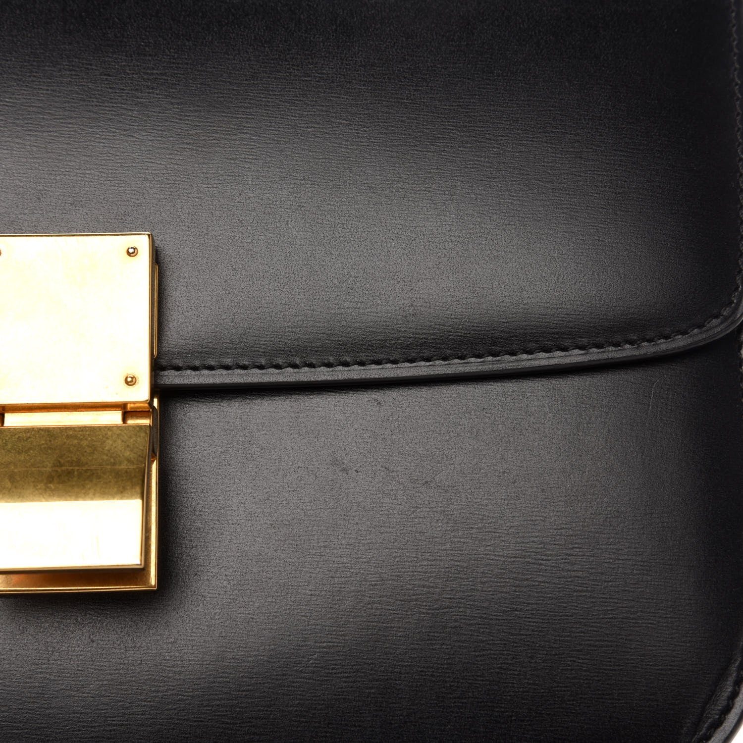 Celine Box Calfskin Medium Classic Box Flap Black 12 of 13