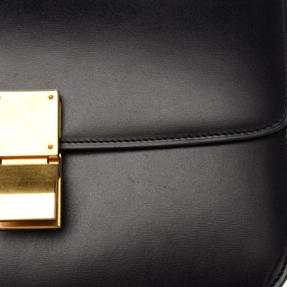 Celine Box Calfskin Medium Classic Box Flap Black 12 of 13
