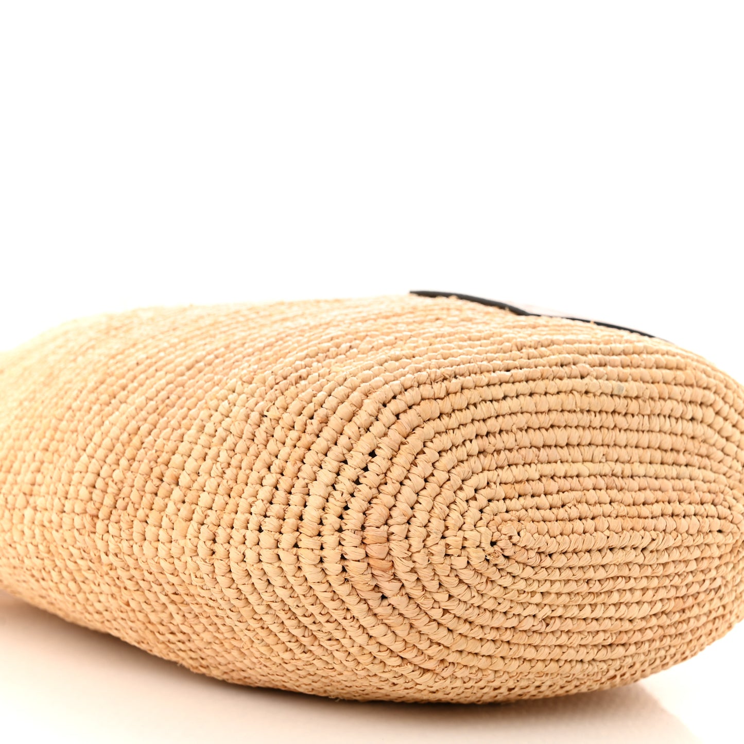Raffia Mini Slit Tote Bag Natural Tan
