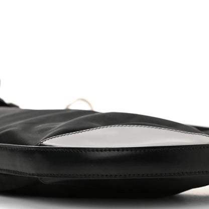 Prada Tessuto Nylon Calfskin Bag Black 9 of 9