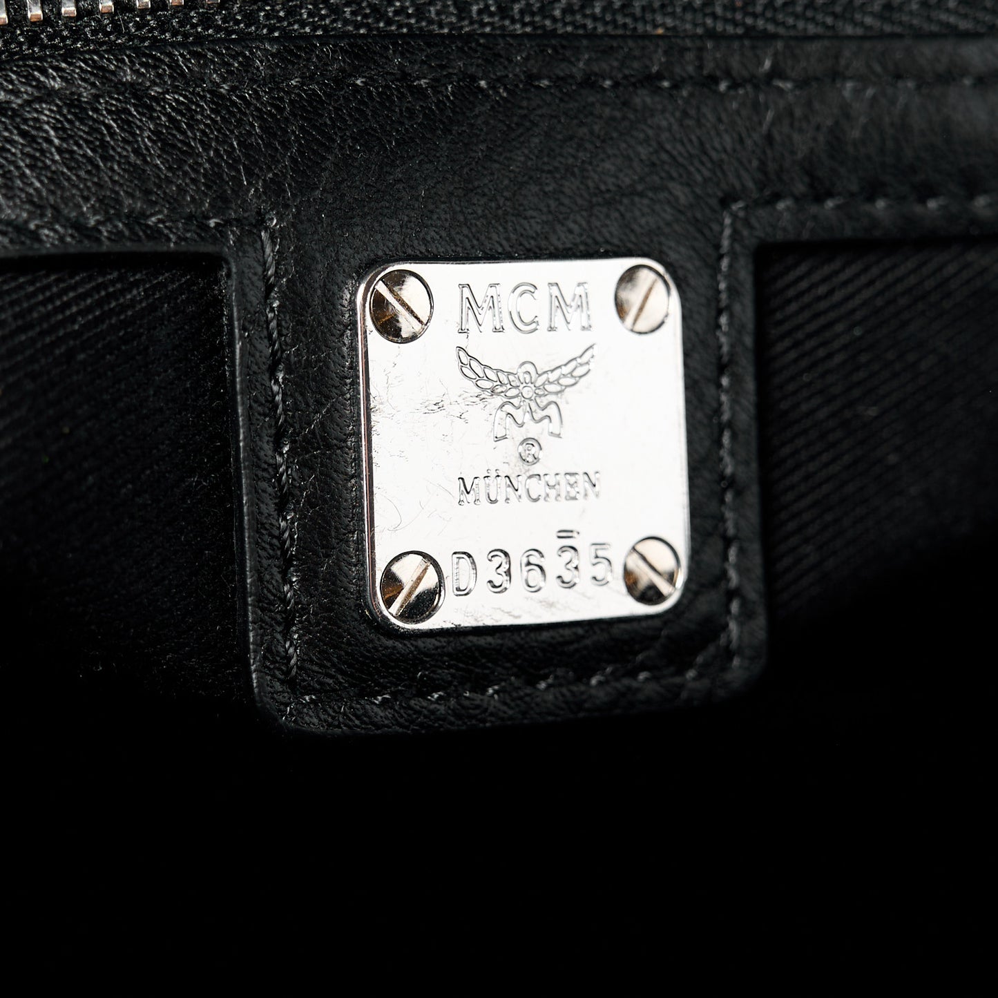 Calfskin Ottomar Monogram Medium Boston Bag Black