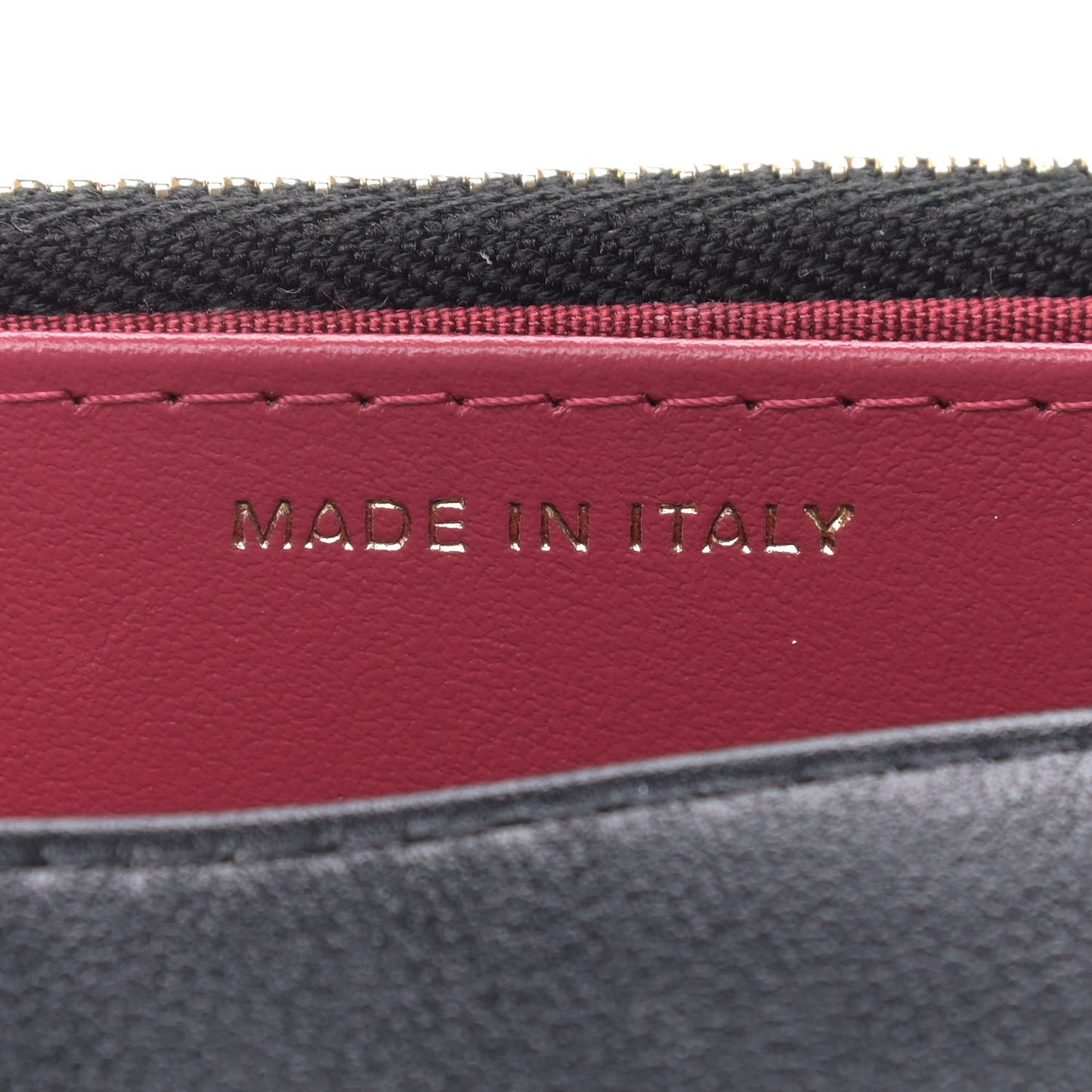 Calfskin Quilted Pearl Wallet On Chain WOC Black