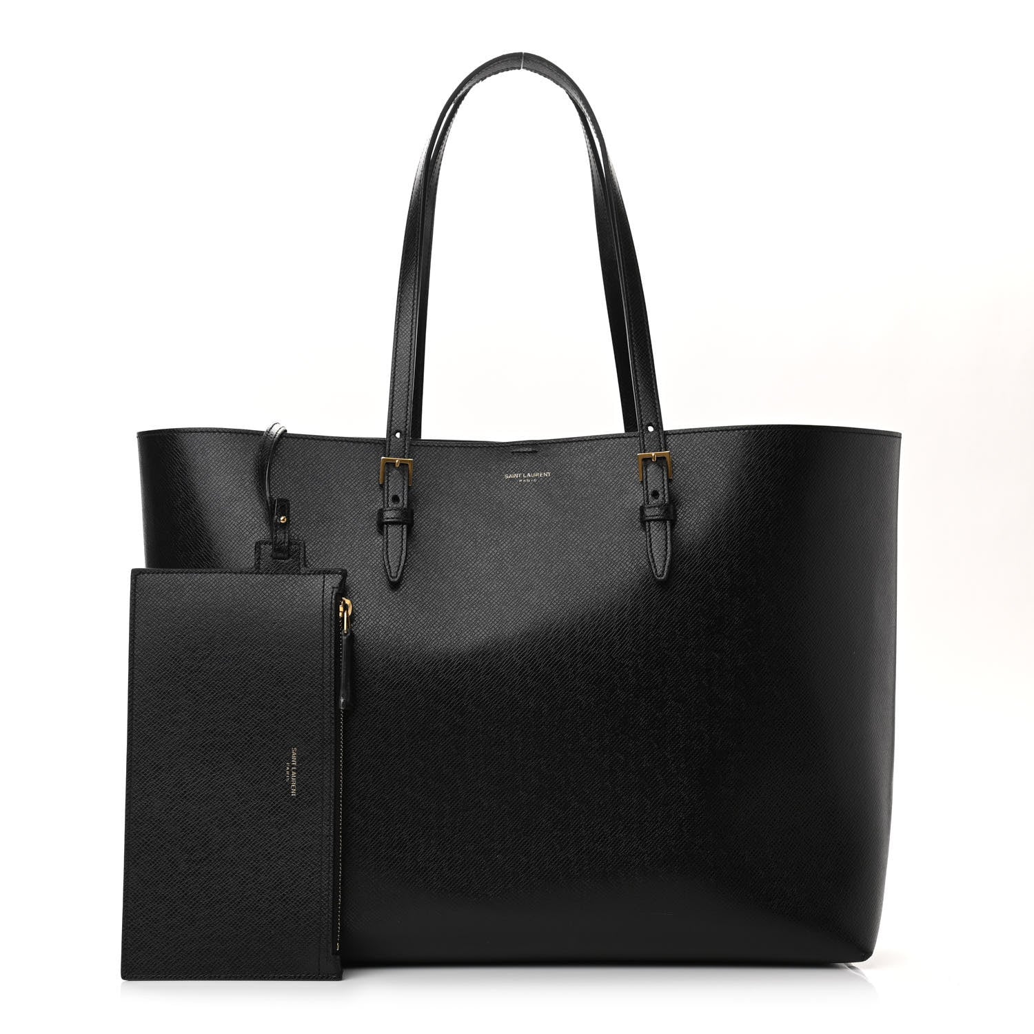 Saint Laurent Calfskin Large Shopping Tote Black 1 of 10