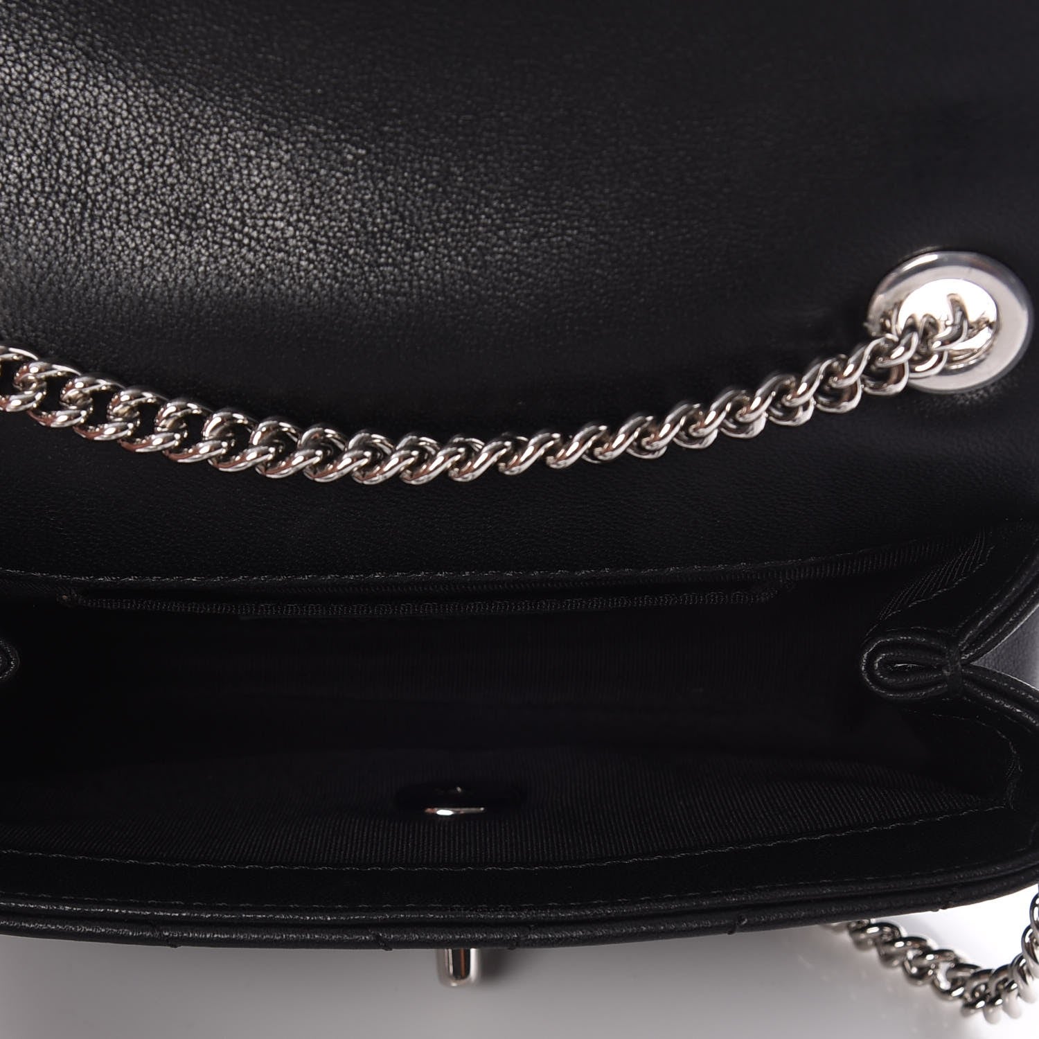 Chanel Calfskin Chevron Quilted Mini Flap Black 5 of 8