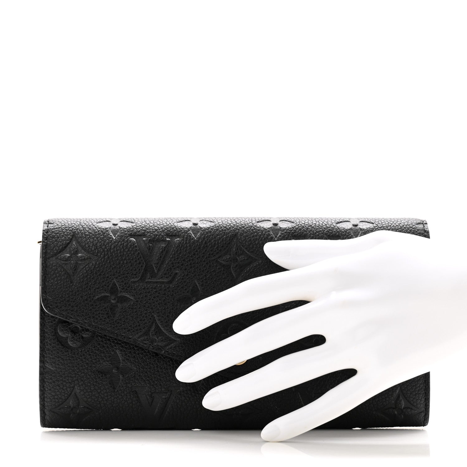 Louis Vuitton Empreinte Sarah Wallet NM Black 2 of 7