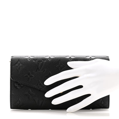 Louis Vuitton Empreinte Sarah Wallet NM Black 2 of 7