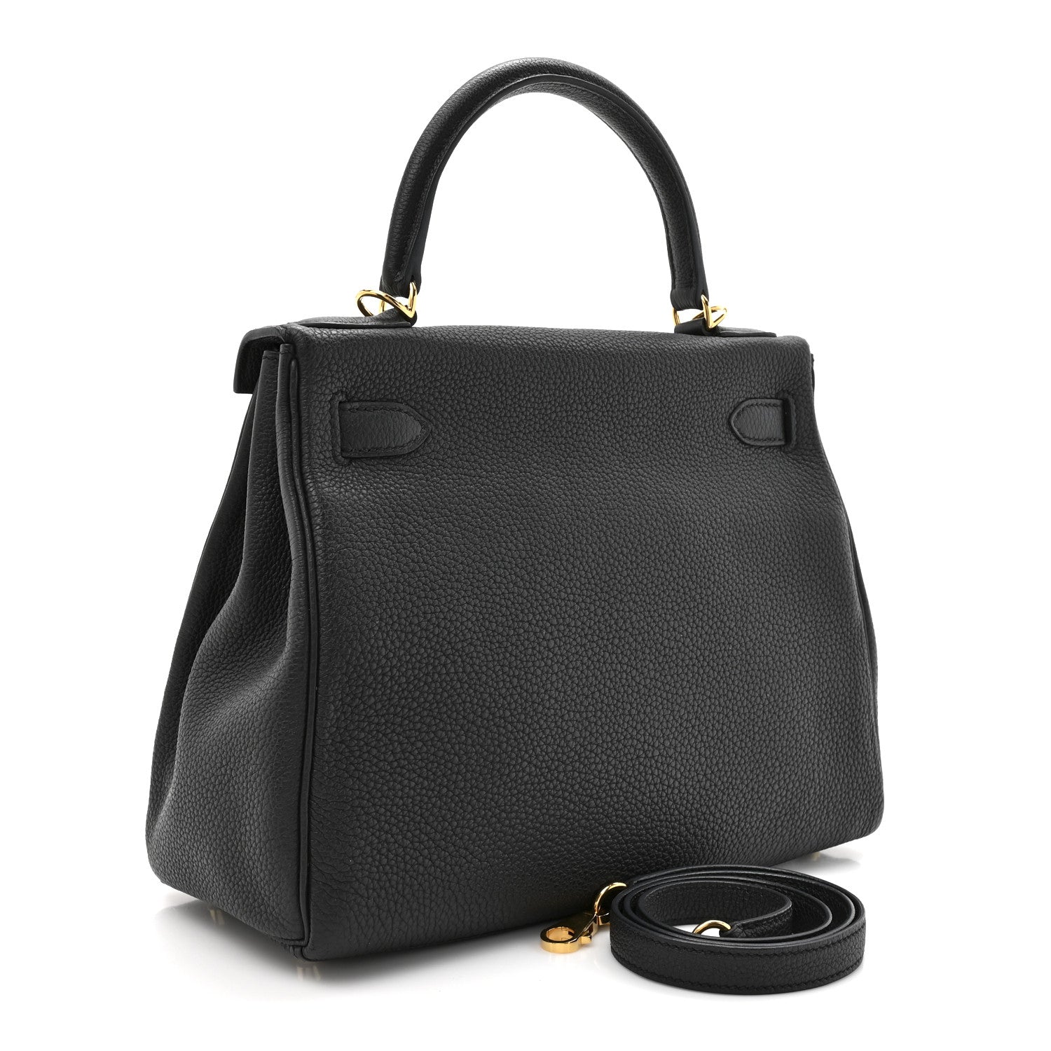Hermes Togo Kelly Retourne 28 Black 2 of 9
